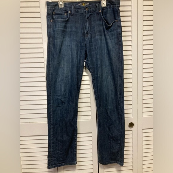 Lucky Brand Other - Lucky Brand 221 Original Straight Blue Denim Jeans Size 34 X 32